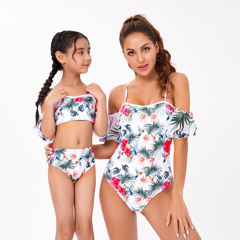 Mother & Kids parent-child swimsuit female foreign trade bikini new European and American bikini mother and daughter swimsuit wholesale_voghion.com