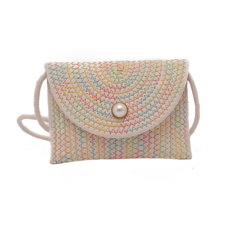 Women's Shoulder Bags Beach Bag, Women's Trendy Straw Woven Bag, Simple Rattan Woven Bag, Single-shoulder Crossbody Bag_voghion.com