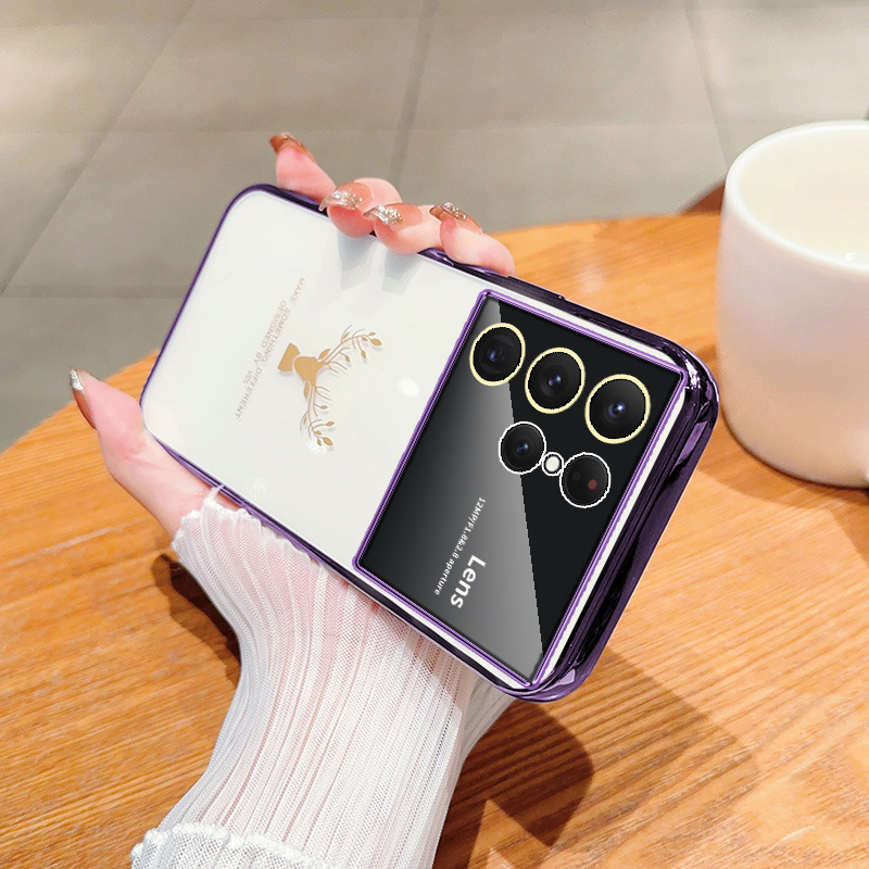 Mobile phone case mobile phone case with transparent large window Elk note20 protective cover suitable for 72A54 new S22 anti-fall_voghion.com