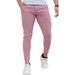 Men's Clothing Jogging Stretch Slim Twill Solid Color Men's Slim Fit Stretch Jogger Pants For Running & Daily Wear - Comfortable, Stylish & Versatile_voghion.com