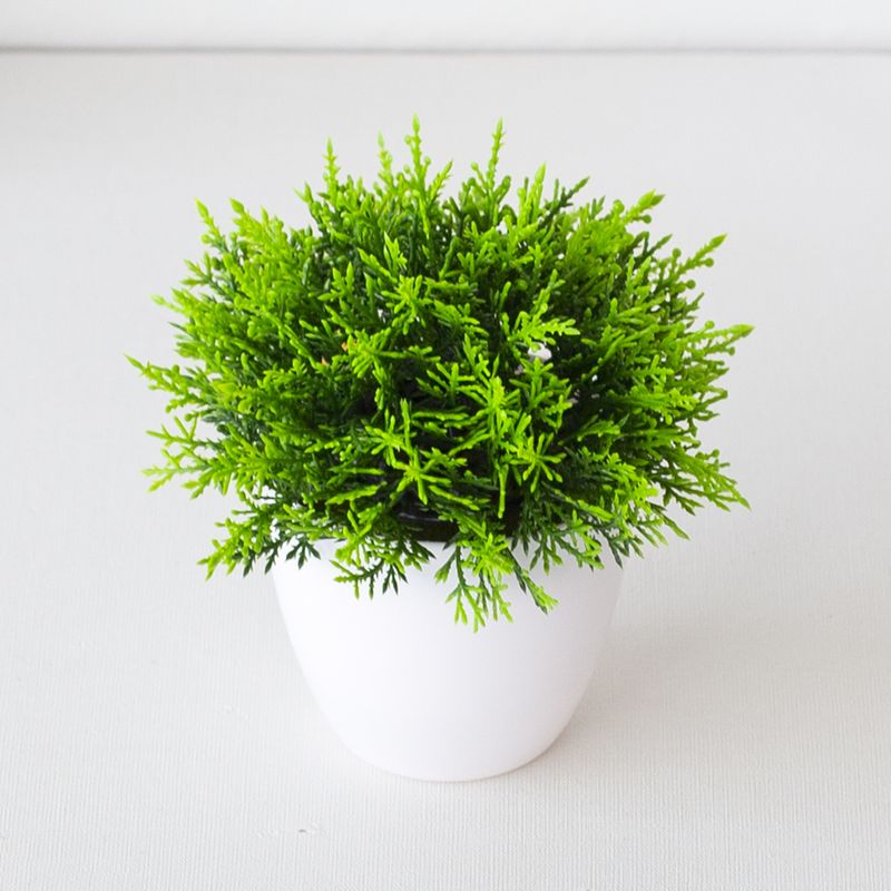 Simulation Pflanze Bonsai Desktop künstliche Blumen Pflanzen Ornamente Blumenball Gras Ball Topf Home Dekoration kleine Ornamente_voghion.com