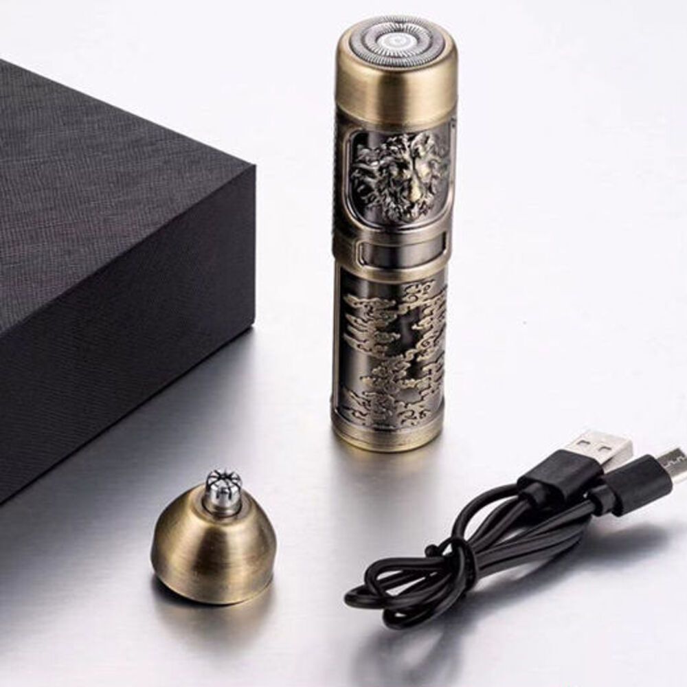 Elektrischer Rasierer Herren 2-in-1 Nasenhaarschneider Rasierwerkzeug Reiniger_voghion.com