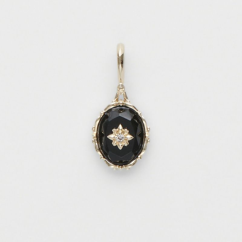 Dunli Jewelry 22 Herbst Neue Luxus Dan Form Schwarz Onyx Ring Anhänger Set S Reines Silber Vergoldet_voghion.com