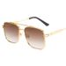Gradients Sunset Metal Square Double Beam Saulesbrilles Saulesbrilles Vīriešu un Sieviešu Brilles Vairumtirdzniecība UV aizsardzība_voghion.com