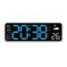 Creative Weather Multifunctional Living Room Wall New Alarm Temperature Display Clock 6656_voghion.com