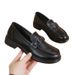 Top Layer Loafers 2024 Britischer Stil Kleine Leder Vielseitige Weiche Sohle Einzelne Schuhe Für Frauen Echtes Rindsleder_voghion.com