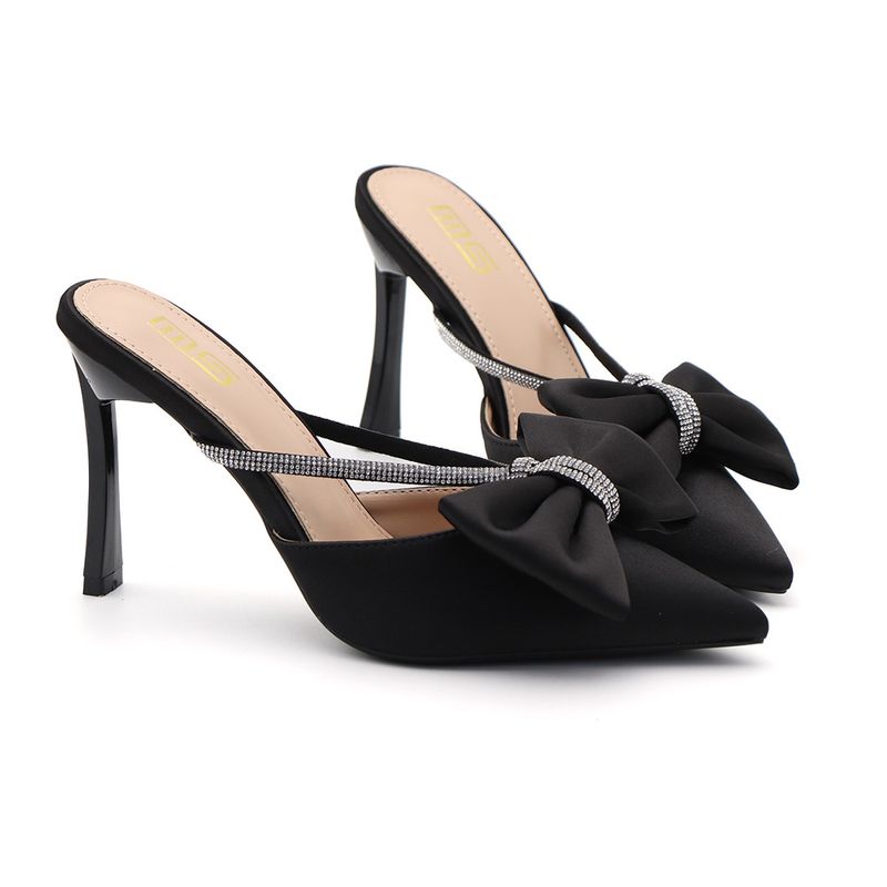 Heel Sandals New Fashion Outdoor Wear Heel Closed Toe Sandals Versatile Party Sexy Stiletto Rhinestone High Heels For Women Women Sandals_voghion.com