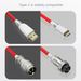 Type C USB Cable Mechanical Keyboard Coiled Cable Wire Mechanical Keyboard Aviator Desktop Computer Aviation Connector_voghion.com
