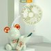 1pc Mini Bear Portable Handheld Battery Operated Fan Desk Fan; USB Rechargeable Battery Operated Fan; 3 Speeds Silent Desk Fan Mini Small Fan_voghion.com