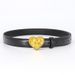 Apparel Summer New Accessories Women's Casual Versatile Alloy Heart Shape Smooth Buckle Belt Luxury Thin Belt Apparel Accessories_voghion.com