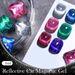Nail Art & Strumenti Colla per occhi di gatto con diamanti brillanti Disco lampeggiante Smalto per unghie con cristalli di diamante riflettenti Nail art in rete Celebrità Nuovo colore popolare_voghion.com