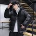 2024 New Men Winter Coat Thickened Trendy Brand Ins Padded Jacket Short Style Handsome Hooded Yurong Cotton Clothing_voghion.com