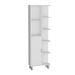 Mott 63' H Linen Bathroom Cabinet With Seven Open Shelves, One Drawer And Four Legs,White_voghion.com