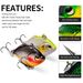 VIB New Sunfish Lure 4,5 cm 8,5 g Süßwasser Sinking Bionic Hard Bait DW1044 Angelausrüstung_voghion.com