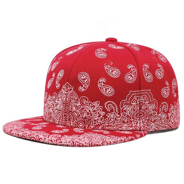 High Quality Hip Hop Vintage Men Fashion Cashew Nut Flower Label Snapback Cap for Women Outdoor Sun Visor Hat_voghion.com