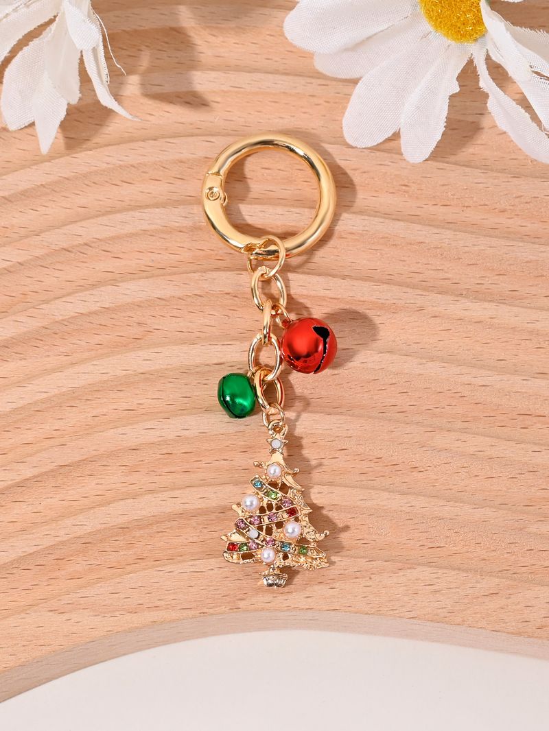 Christmas Tree Santa Claus Snowman Happy Pendant Keychain Bag Phone Charm_voghion.com