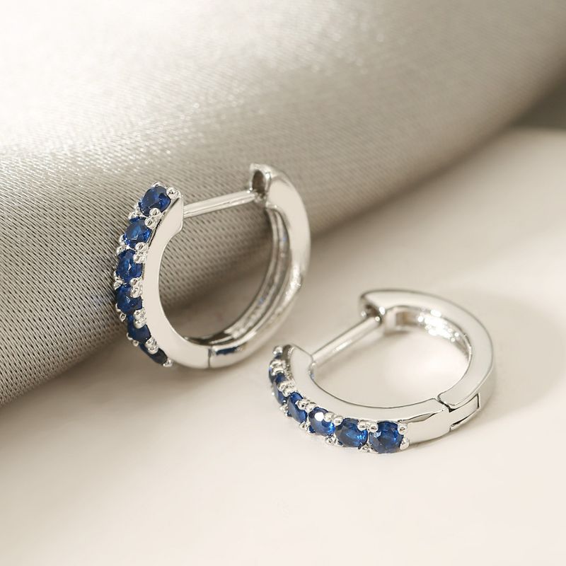 Oorbellen Licht Luxe High End Koreaans Zilver Koper Cirkel Oorbellen Vrouwelijke Eenvoudige Oorbel Bot Ring_voghion.com