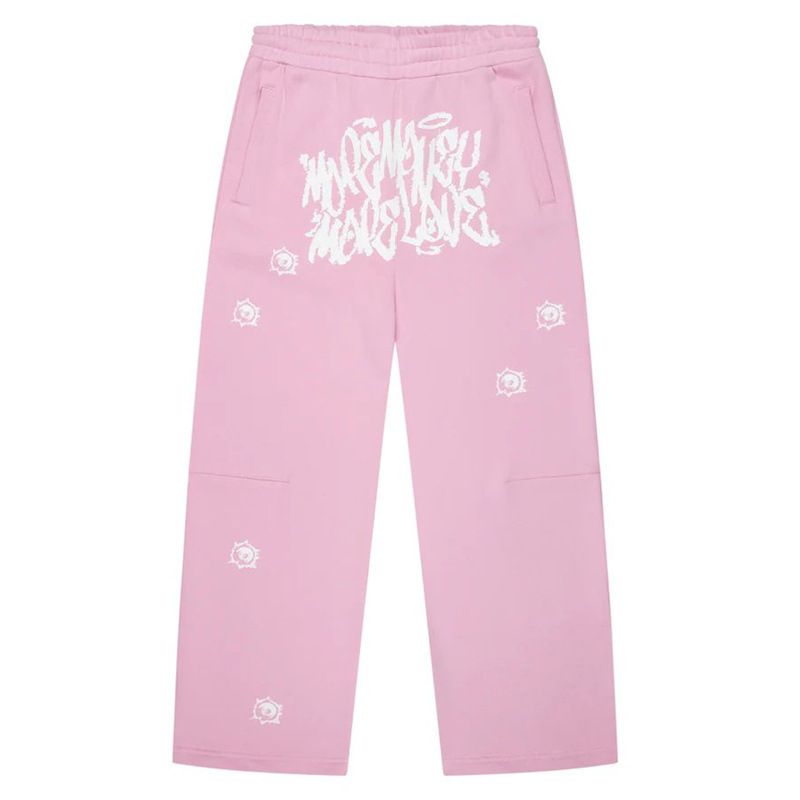 Set di felpa con cappuccio e pantaloni streetwear retrò HIZILENT - Felpa con stampa di lettere punk hip hop e spalle scese per uomo_voghion.com