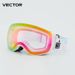 Gafas de esquí unisex Lentes de nieve magnéticas antivaho para niños Casco Gafas de nieve resistentes a los arañazos_voghion.com