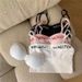 Women's Intimates Double Shoulder Camisole Vest Underwear Without Steel Ring Bottoming Letter Back Breathable Outer Wear Adjustable Gathered Tube Top_voghion.com