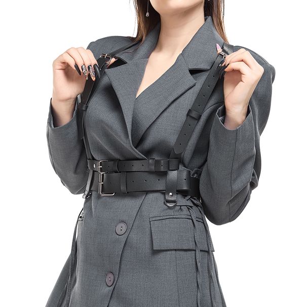 HOT Cintura in pelle moda donna Reggicalze gotico Donna Cinghie decorative per imbracatura Accessorio per abbigliamento punk_voghion.com