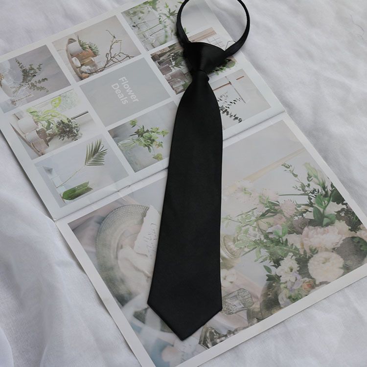 per donna decorazione personalità alla moda pigro college nero cerniera non necessaria JK uniforme stile giapponese papillon_voghion.com