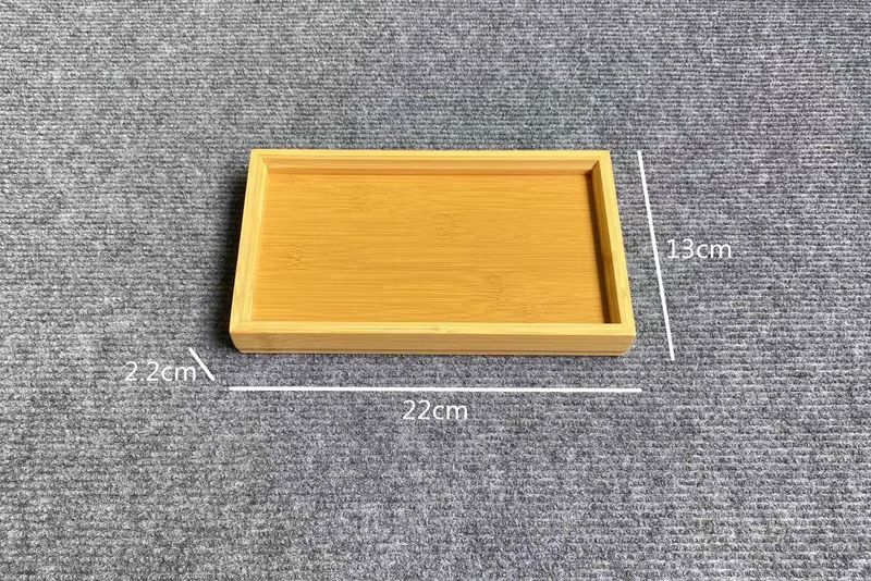 Dinnerware Bamboo Wooden Tray Rectangular Tea Cup With Handle Hotel Restaurant Tray Double Ear Pastry Bread Wooden Tray_voghion.com
