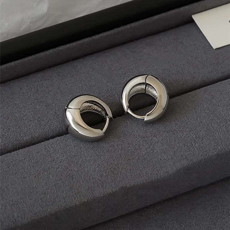 Orecchini a bottone di lusso leggeri a goccia in stile coreano, di alta qualità, per donne, semplici gioielli per le orecchie._voghion.com