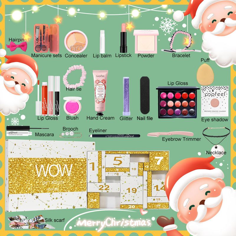 Make-up-Sets Augenbrauenstift Lipgloss Lippenstift Lidschatten Foundation Kosmetik Kombination_voghion.com