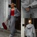 Set aus gemütlichem Strick-Hoodie und Hose mit weitem Bein – Oversize-Pullover mit Reißverschluss und fließender Hose_voghion.com