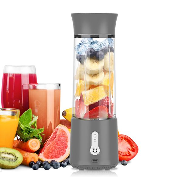 Portable Electric Juicer Blender - 500ml USB Rechargeable Smoothie Cup With 22000 RPM, 3 Blades For Fruits, Vegetables, Ice Crushing_voghion.com
