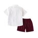 Herrenbekleidung Jungen Gentleman Kleid Sommer neue zweiteilige Kurzarm-Shorts Kinderbekleidung Drop Shipping_voghion.com