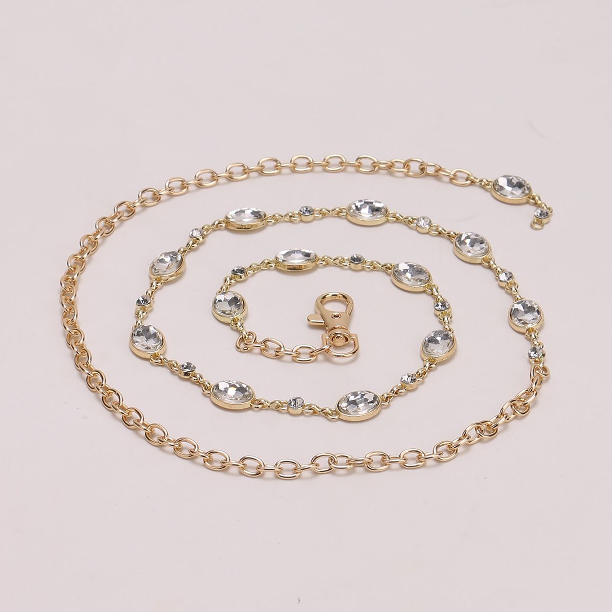 Metall-Taille für Damen, High-End-Design-Sinn, dekoratives Accessoire für Kleider, modische und vielseitige Strasskette_voghion.com