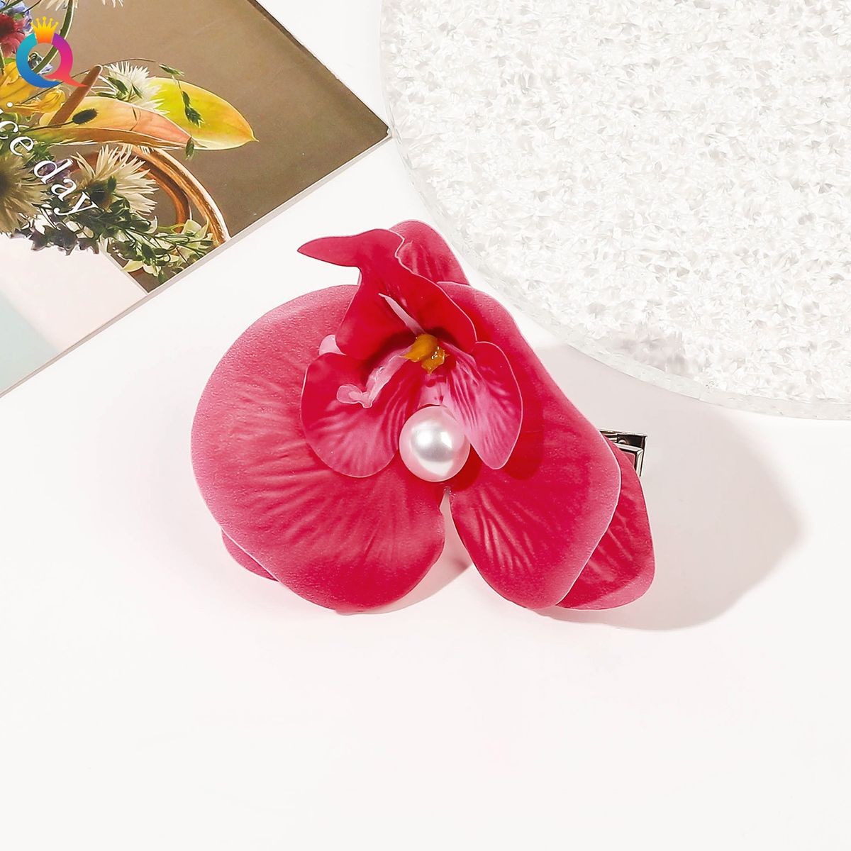 Forcine per capelli con fiori primaverili ed estivi, fermagli per frangia simulati, fermagli laterali per uscire, fermagli a forma di farfalla, orchidea, becco d'anatra, accessori per capelli all'ingrosso_voghion.com