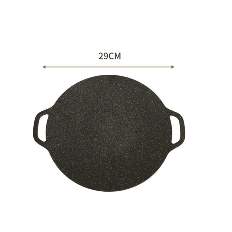 Outdoor camping baking tray, household wheat rice stone, Korean style barbecue plate, non stick pan, card stove, outdoor_voghion.com