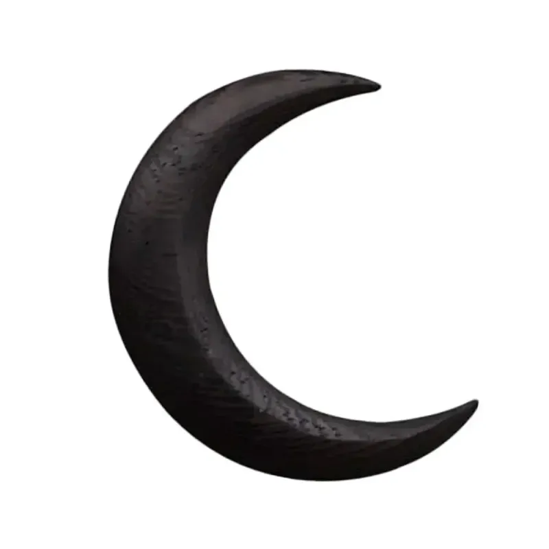 1/2 pezzi semplice forcina per capelli a forma di luna in legno per donne fatta a mano forcella per capelli pettine clip a forma di mezzaluna personalità strumenti per lo styling dei capelli spessi_voghion.com