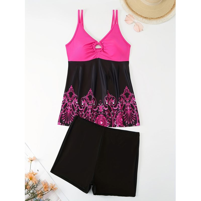 Bescheidenes Badekleid für Damen – Zweiteiliger Badeanzug mit Rock (Vollständige Abdeckung, LSF 50+, Bademode für Damen)​_voghion.com