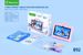Tablet didattico per bambini B92 PLUS da 7" - Sistema operativo Android, app educative, controllo genitori (32 GB di memoria, custodia antiurto inclusa)_voghion.com