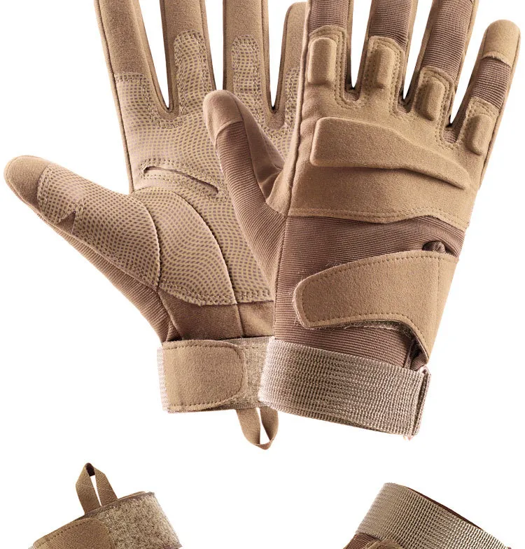 Tactical gloves men's black hawk full finger military fans special forces training protection cycling mountaineering half finger outdoor gloves_voghion.com