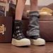 Multifunctional High-Top Canvas Sneakers Breathable Thick-Sole Height-Boosting Shoes_voghion.com