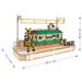 Tram in legno 3D modello puzzle per bambini fatto a mano blocchi di costruzione giocattolo fai da te nuovo educativo artigianato_voghion.com