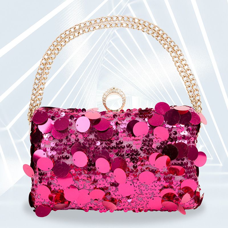 Damen Taschen neue Pailletten Abendtasche Handtasche Perlenkette Damentasche hochwertiges Gefühl Kleid Tasche große Kapazität Kupplung_voghion.com