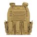Quick-Release Tactical Vest – Lightweight 500D Polyester, MOLLE-Compatible (Coyote/OD Green, Adjustable Fit)_voghion.com