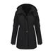 Damen-Winterjacke mit abnehmbarer Kapuze – Winddichter Parka mit Fleecefutter, wasserabweisende Wanderoberbekleidung für Reisen und Pendeln_voghion.com