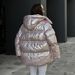 High-end Detachable Hooded Glossy Puffer Jacket Autumn Winter Street Fashion Quilted Cotton Coat For Women_voghion.com