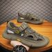Sandalen für Herren im Sommer 2025, vielseitig, lässig, rutschfest, Lochschuhe, Sport, Strand, Outdoor, Wasserwaten, Zehenkappe,_voghion.com
