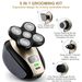 5-in-1 Bald Head Shaver - Waterproof Wet/Dry Electric Razor_voghion.com
