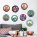 New Colorful Rabbit Peacock Painting PVC CH Series Living Room and Bedroom Decorative Wall Stickers_voghion.com