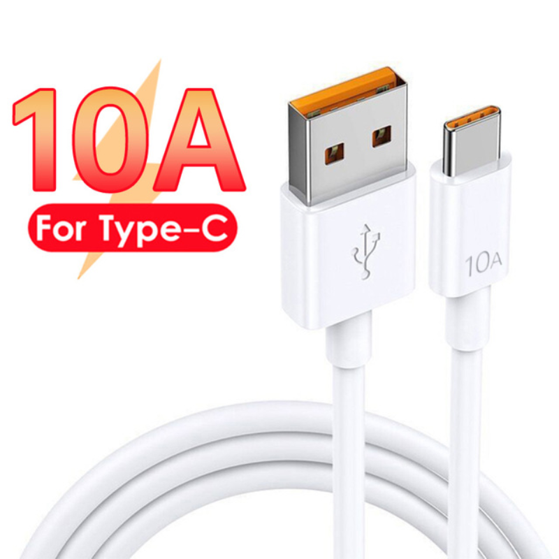 Cable USB tipo C 120W 10A para Realme Poco Huawei P40 P30 sincronización de datos de carga rápida USB-C datos del cargador -_voghion.com