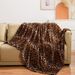 Printed Cover Soft Classic Leopard Print Flannel Blanket Special Skin Friendly_voghion.com